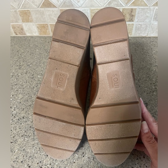 SOUL Naturalizer Apollo Women’s Toffee Brown Wedge Boots Size 10 - Picture 9 of 10